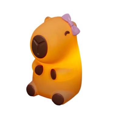 Imagem de Luminária Infantil Capivara Baby 3d Led Bivolt Criativa Fofa (Menina)