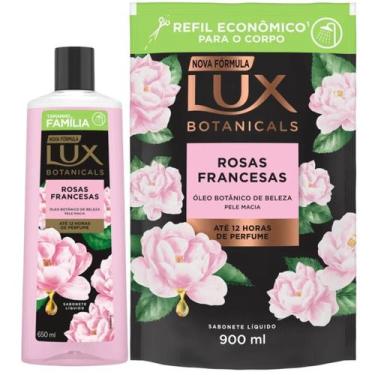 Imagem de Kit Sabonete Líquido Lux Rosas Francesas Pele Macia Botanicals + Refil