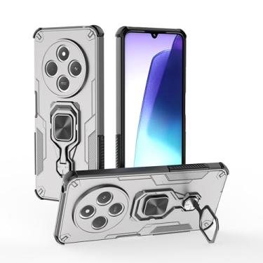 Imagem de SORAKA Capa para Xiaomi Poco C75 com suporte de metal rotativo de 360 graus, peça magnética de ferro para suporte magnético de telefone para carro