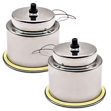 Imagem de MARINE CITY Porta-copos de aço inoxidável com 3 LEDs vermelhos com ralo para barco, RV, mesa de pôquer, balcão, painel (pacote com 2)