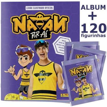Imagem de Álbum Youtuber Natan Por Aí + 120 Figurinhas Em 24 Envelopes - Panini,