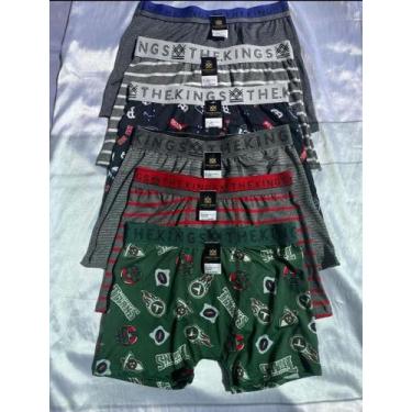 Imagem de Kit 6 Cueca Box Adulto Microfibra Forro Algodão - VESTE+, P