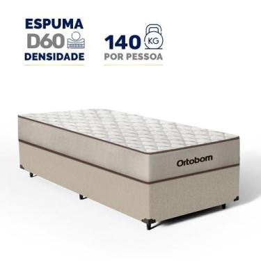 Imagem de Cama Box Colchão Espuma D60 Ortobom Force Dream Solteiro, Bege