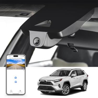 Imagem de mangoal Câmera de painel 4K personalizada para Toyota RAV4 e RAV4 Hybrid 2022 2023 2024 2025 (modelo B) com orifício de ventilação, Le Limited Se Adventure Xle Premium Xse, visual OEM, vídeo Uhd 2160P