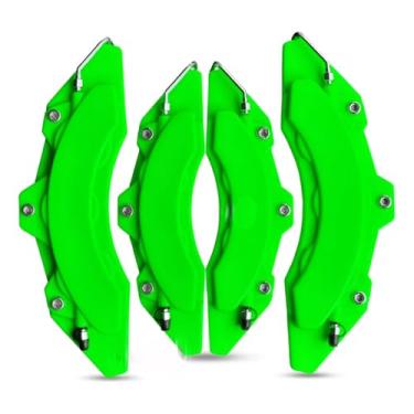 Imagem de Capa De Pinça Freio Logo Tsi Gm Amg X1 Golf + Cola (Verde)