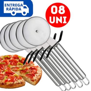 Imagem de Cortador de Pizza Profissional em Aço Inox, Lâmina Circular, Design Ergonômico, para Uso Doméstico e Comercial (8)
