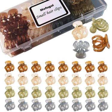 Imagem de Clipes Hair Claw Clips Mofugui Mini para mulheres e meninas 32 unidade