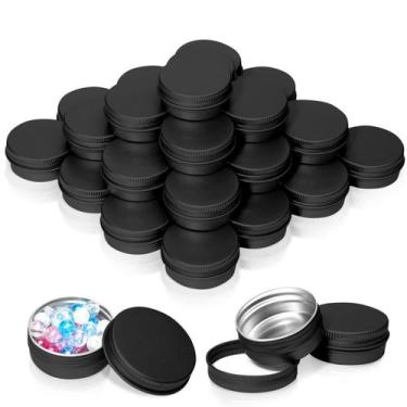 Imagem de Latas de alumínio de 30 ml com tampa de rosca para protetor labial pre