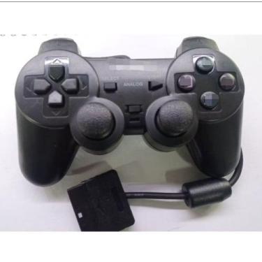 Imagem de Controle ps2 preto com fio envio 24h. - NoBrand