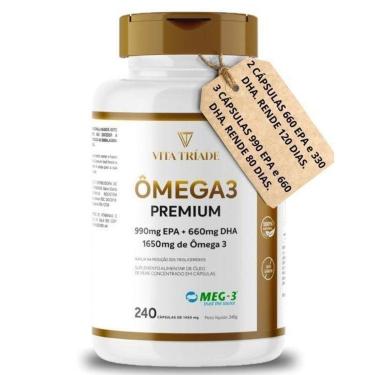 Imagem de Ômega 3 Epa 990 Dha 660 Ultra Concentrado 240 Cáps Meg3-Unissex