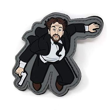 Imagem de Hans Gruber PVC Morale Patch Hook and Loop | Die Hard Inspired | Patch engraçado de moral de Natal