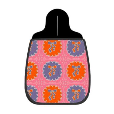 Imagem de Lixeira De Carro Organizador Lixinhocar Laços Floridos Rosa Laranja Lilás 1