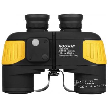Imagem de Binóculos 7x50 À prova d, Visão 1000 Metros, HOOWAY 01 0750, Amarelo