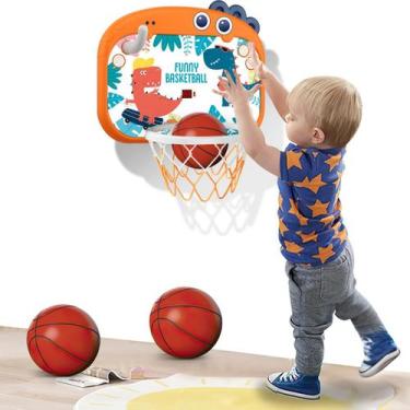 Imagem de Mini cesta de basquete FKCOQ Indoor para crianças, crianças e meninos