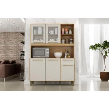 Imagem de Armário de Cozinha Valdemóveis Rubi 5 portas 1 gaveta - VALDEMOVEIS, C