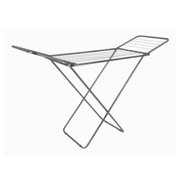 Imagem de Varal De Chão Dobrável Retrátil Aço Super Reforcado 1,44Cm