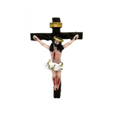 Imagem de Crucifixo Decorativo de Parede 11 cm em Resina