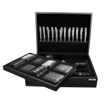 Imagem de Faqueiro Oslo 101 Peças Aço Inox com Estojo 66985214 Tramontina