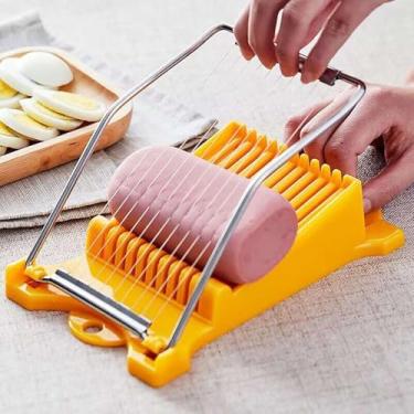 Imagem de Fatiador de presunto, fatiador de banana, cortador de ovo, fatiador de queijo e fatiador de manteiga – utensílio de cozinha versátil de aço inoxidável para alimentos macios