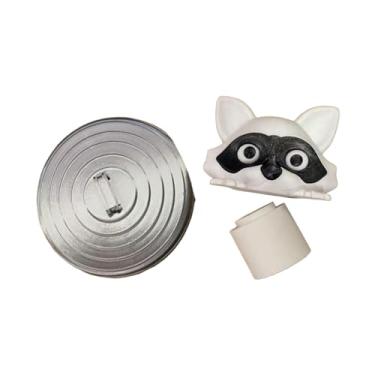 Imagem de Ｂｅｓｇａ Suporte de papel higiênico em formato de guaxinim, armazenamento de rolos de papel, organização decorativa, presente, dispensador de papel higiênico, Branco