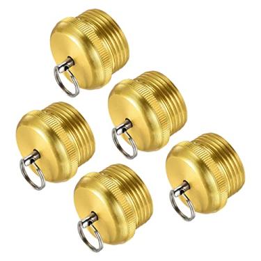 Imagem de Copo de extremidade de vara de pesca de 18 mm de diâmetro, 5 peças de protetor banhado a cobre para reparo de construção de varas