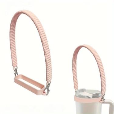 Imagem de Acessórios decorativos para garrafa de água esportiva Stanley Cup Tumblers Essentials Cup Strap and Flower Jewelry Charms Set para 400 ml, 850 g, 1,134 g