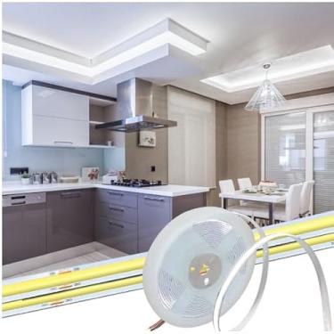 Imagem de Fita LED 5M 10M 15M DC12V 320LEDs/M Alta Densidade Super Brilho Flexível com Fonte Inclusa para Decoração (5 METRO,6500K BRANCO FRIO)