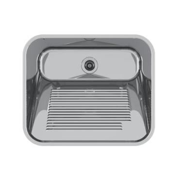 Imagem de Tanque Lavanderia Inox Polido Mekal CT60 1.0mm 60x50x28cm 2.1/2" 1019604