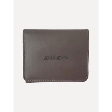 Imagem de Carteira John John Masculina Couro Roger Brown Marrom-Masculino