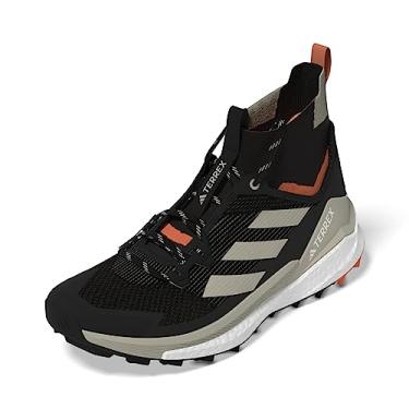 Imagem de adidas Tênis masculino Terrex Free Hiker 2.0, Preto/Bege Maravilha/Laranja Semiimpacto, 10