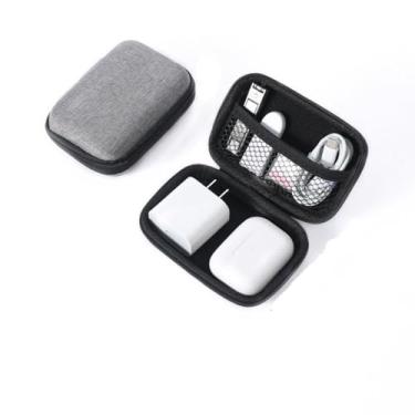 Imagem de Mini Gadgets em forma de quadrado U Disk carregador de dados organizador de cabos, capa protetora portátil multifuncional digital