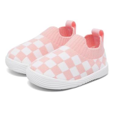 Imagem de Sapatos infantis MORENDL Baby Walking Meias de 15 a 18 meses rosa