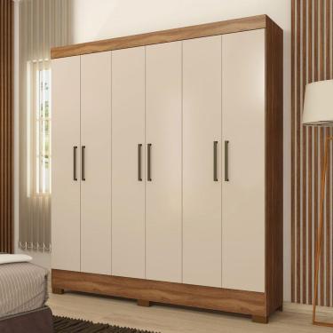 Imagem de Guarda Roupa Verso 6 Portas Em Mdp Demobile Amendola/off Wh
