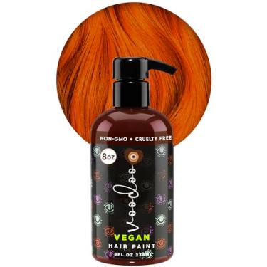 Imagem de MOEHAIR Tintura de cabelo semipermanente | Tintura de cabelo azul escuro 227 g | Sem amônia, sulfato ou parabenos | Vegano e livre de crueldade | Tintura de cabelo azul Voodoo Serenity (cobre)