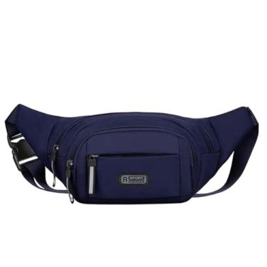 Imagem de Bolsa de cintura masculina para viagens, viagens, caminhadas, corrida – bolsa de cinto minimalista para telefone, carteira, chaves