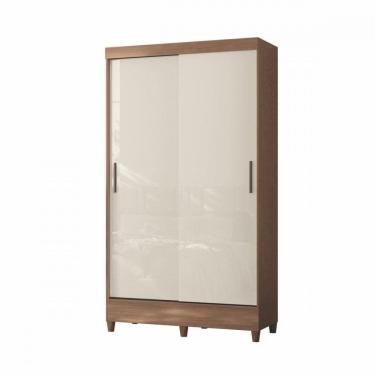 Imagem de Guarda Roupa Solteiro 2 Portas De Correr Jequitiba Off White Jequitiba / Off White