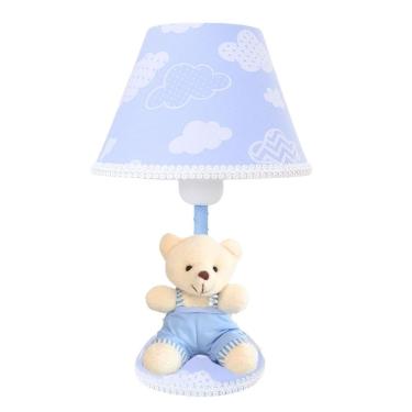 Imagem de Abajur Infantil Decoração Nuvem Azul