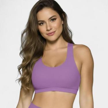 Imagem de Top Selene Sem Costura Feminino - Lilás, G