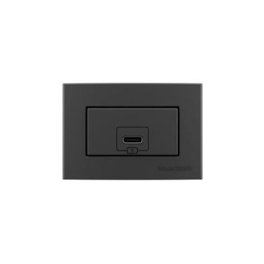 Imagem de Placa para Móveis 65x45 e Tomada Carregador USB-C MarGirius Sleek Colo
