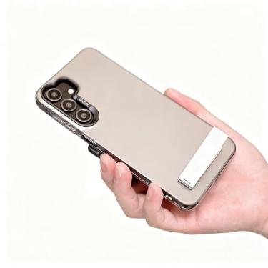 Imagem de Buliangren Capa compatível com Samsung Galaxy A16 5G capa dura com suporte de anel capa de telefone para Samsung A16 5G capa com protetor de tela de vidro temperado [2 peças] preta