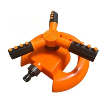 Imagem de Aspersor De Jardim Com 3 Bicos Rotativo 360 Graus Para Irrigação Giratório De Jardins Horta 3 Saídas