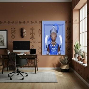 Imagem de Quadro Decorativo Ogum - Orixá Da Guerra - 70X50Cm - Quadros On-Line