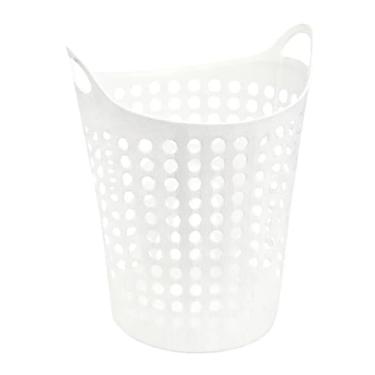 Imagem de Cesto de Roupas Flexível Telado 45 Litros - cesto de roupa suja Dobrável e Ventilado, Organizador para Lavanderia, Quarto e Banheiro