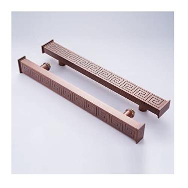 Imagem de Maçaneta de porta deslizante de liga de alumínio, maçaneta de porta deslizante dupla face é adequada para porta de madeira/porta de vidro, 1 peça (cor: estilo 6, tamanho: 60 cm/23,6 polegadas)