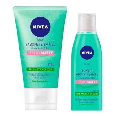 Imagem de Nivea Controle do Brilho Kit - Sabonete em Gel + Tônico Adstringente Facial Kit-Unissex