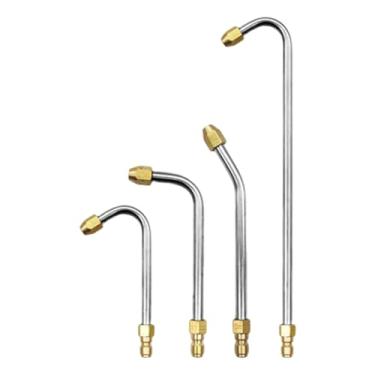 Imagem de Varinha de extensão de lavadora de pressão - Acessório de bocal angular - Bocal curvo ergonômico de alta pressão para limpeza de janelas domésticas, pátio, jardim, manutenção de calhas