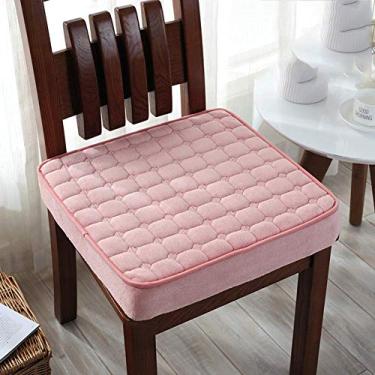 Imagem de Almofada de assento elevada, esponja grossa almofada de assento para cadeira de escritório, tapete macio para futon, tapete de morcego, cadeira de jantar de carro com enchimento - 45 x 45 x 8 cm (18 x