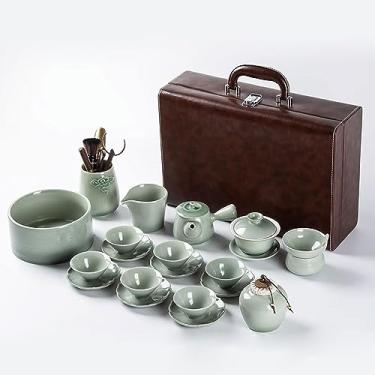 Imagem de Conjunto de chá, conjunto de chá para adultos, conjunto de chá da tarde, conjunto de chá de Kung Fu doméstico, conjunto de xícaras de chá de cerâmica japonesa