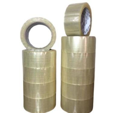 Imagem de Fita Adesiva Transparente 45Mm X 100M - Kit C/10 Rolos