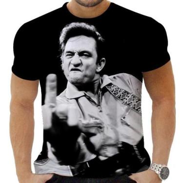 Imagem de Camiseta Camisa Personalizada Rock Clássico Johnny Cash 6 - Obsidiana 
